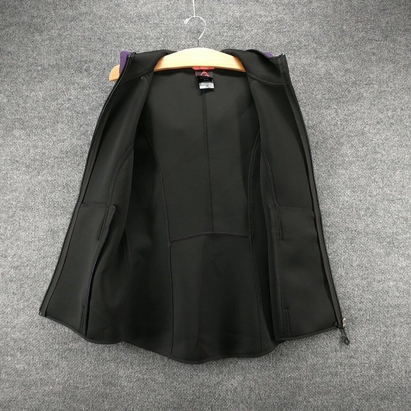 Gerry Women's Hooded Zip Up Vest Purple Small Sleeveless Pocket Polyester Blend - Picture 9 of 14